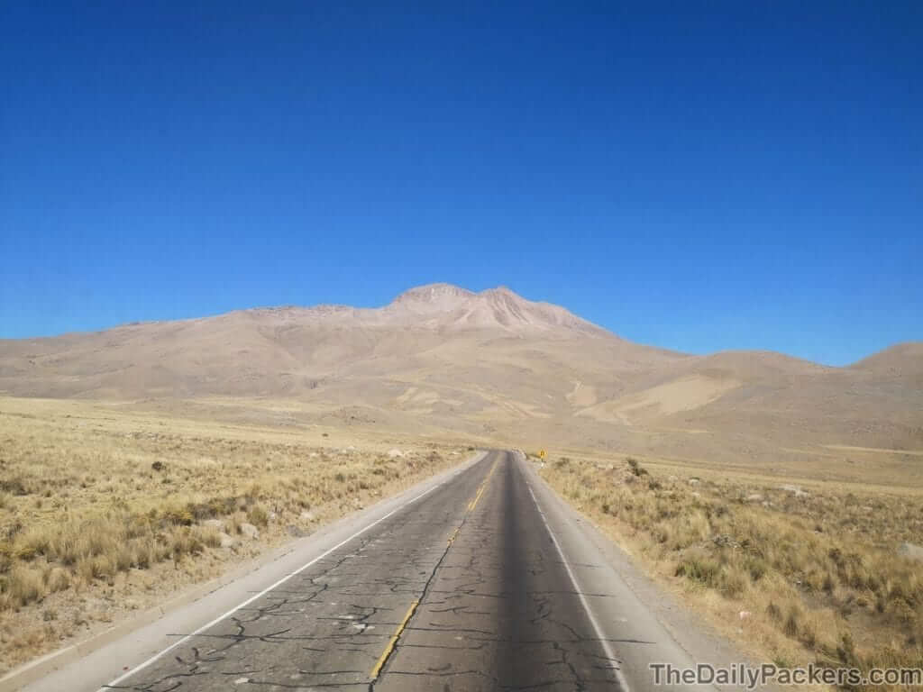 Vue du bus entre Arequipa et Puno