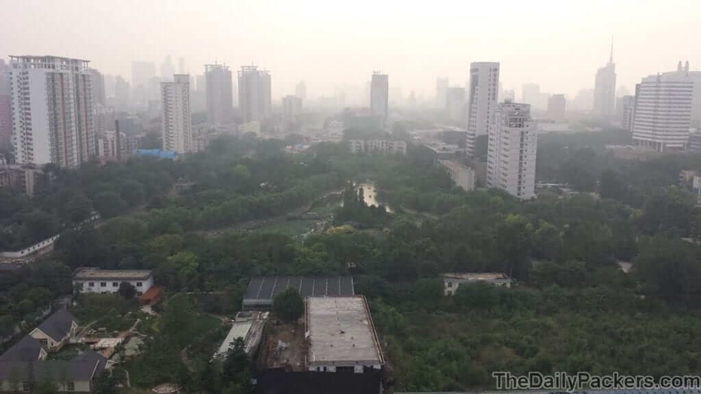 Zhengzhou pollution outside CBD