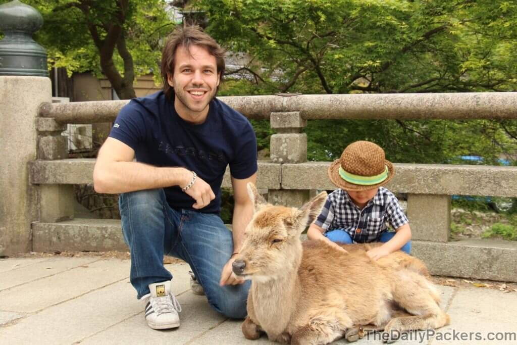 The Dialy packers with deer and japanese boy