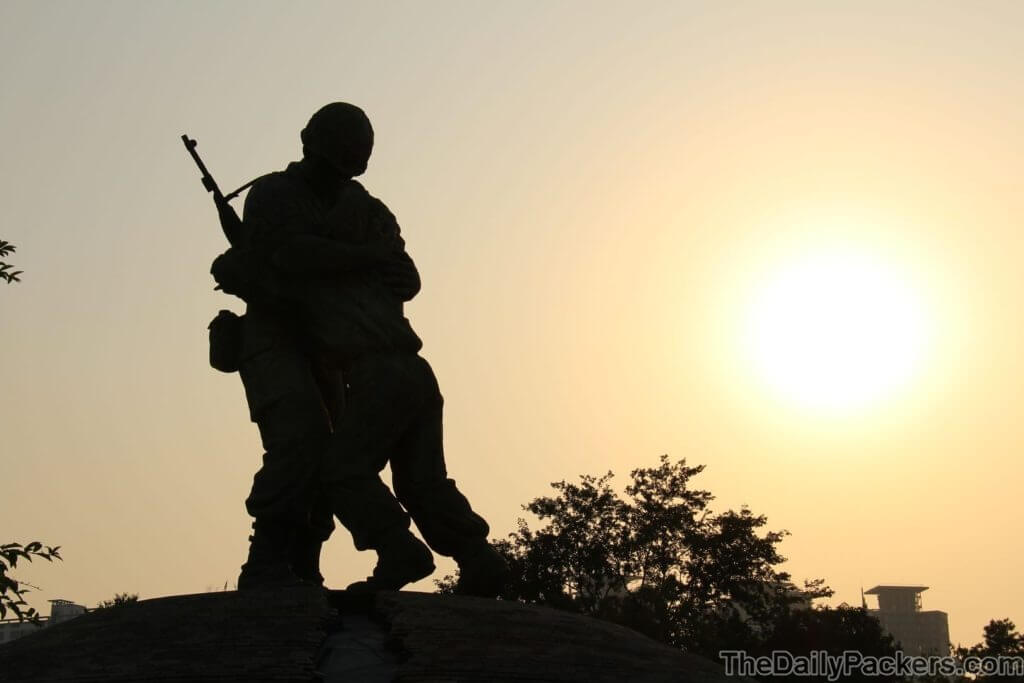 Soldier statue at The War Memorial of Korea