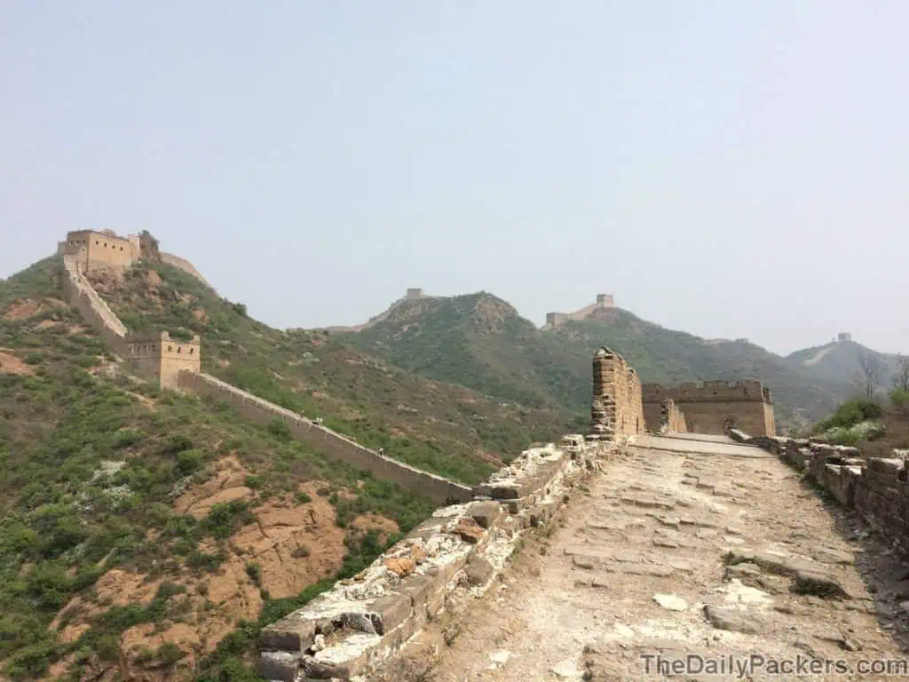 La grande muraille de Jinshanling non restaurée