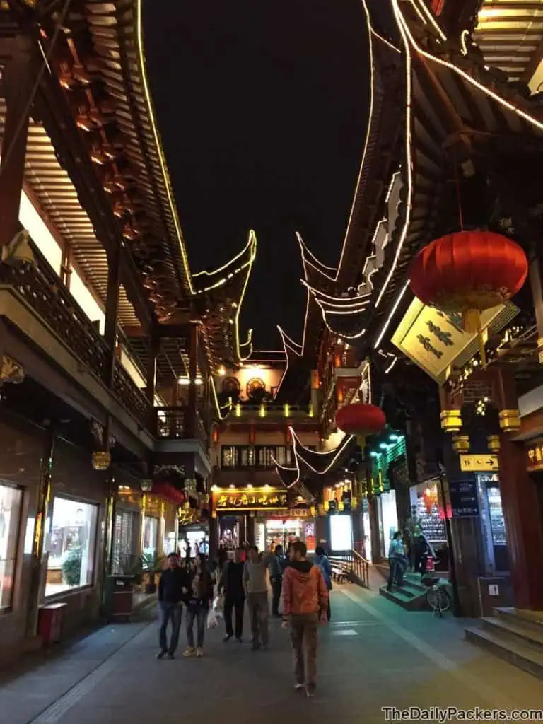 Le jardin de Yu la nuit