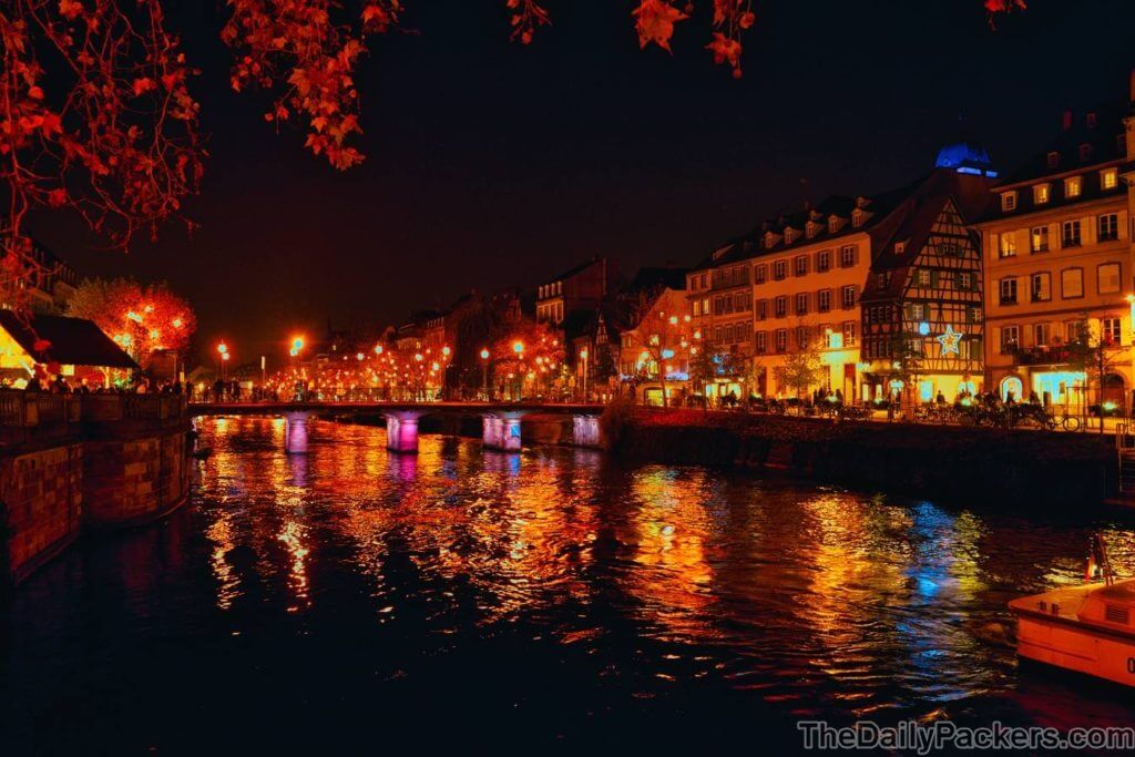 Strasbourg Quai des Bateliers Christmas