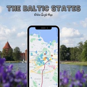 The Baltic States Travel Map
