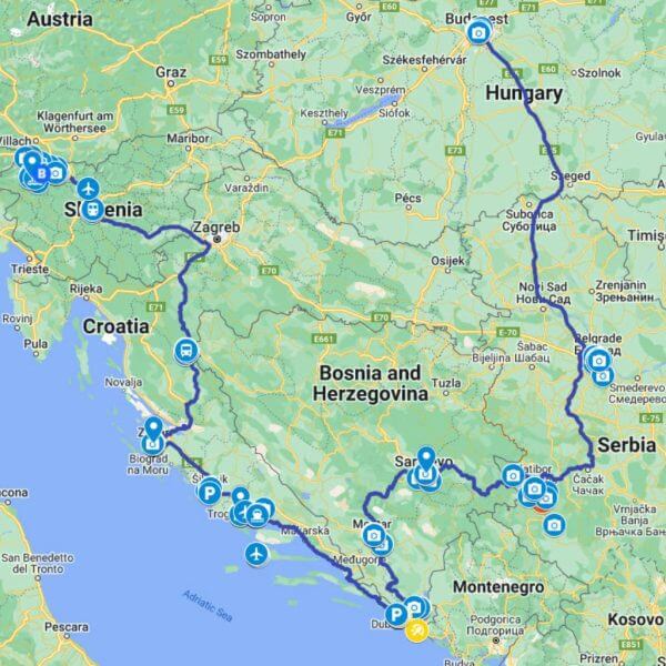 Carte de voyage des Balkans – Image 3