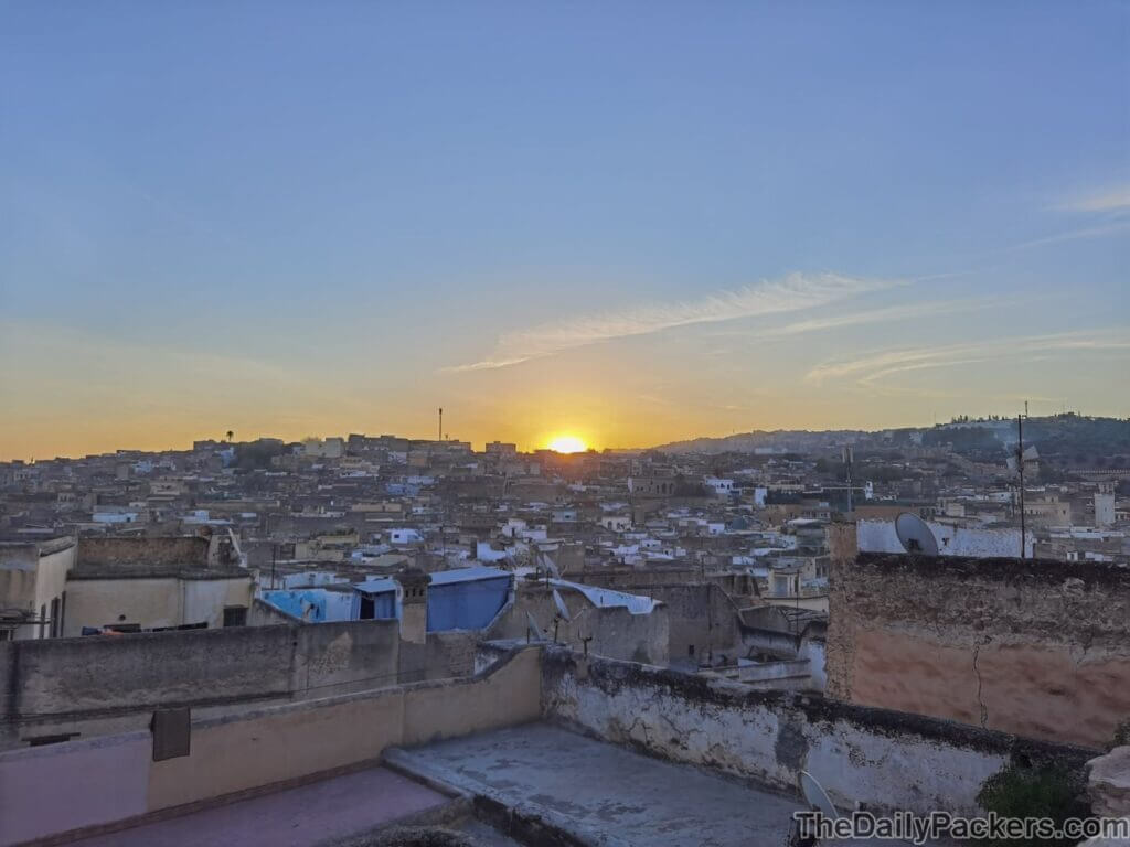 Lever du soleil à Fès