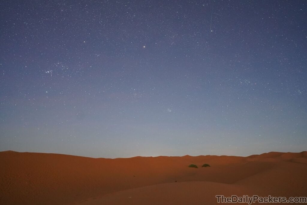 Lever de soleil à Merzouga