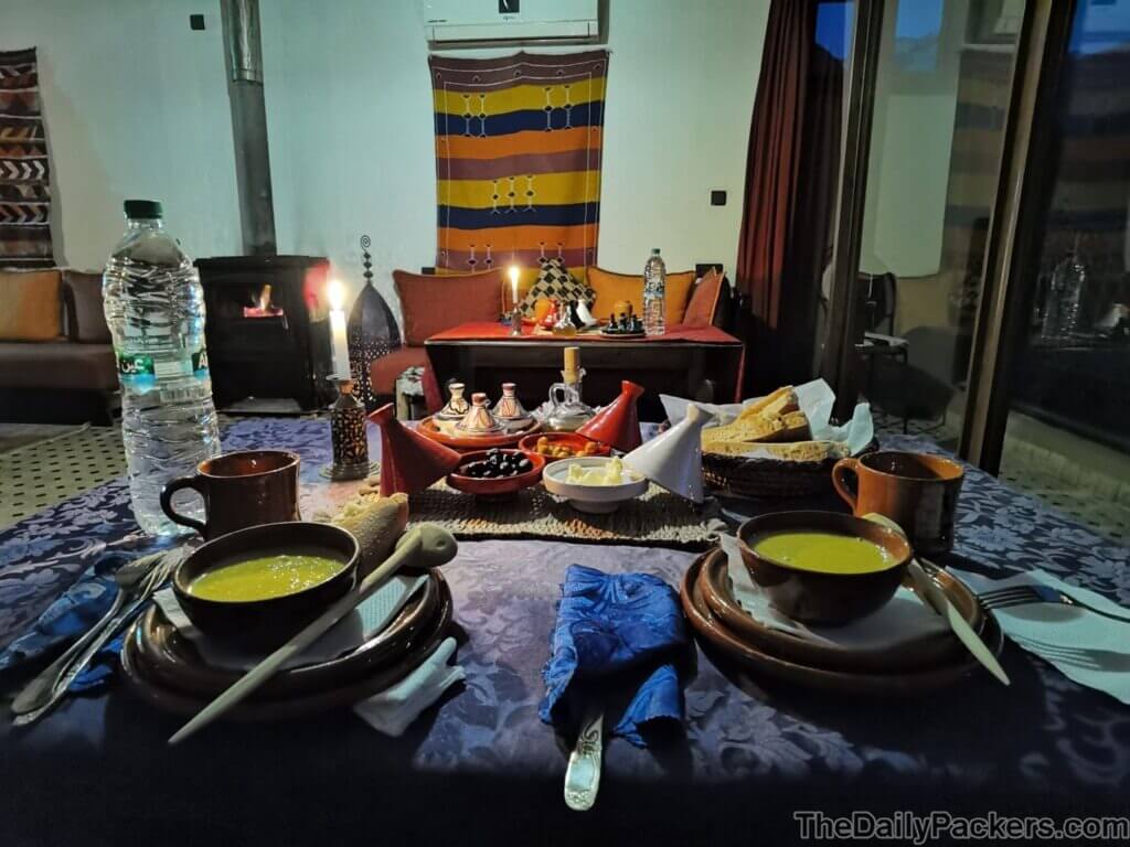 Dîner à la montagne