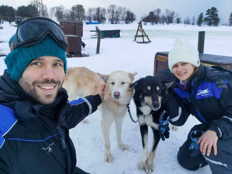Self-Drive Husky Sledding