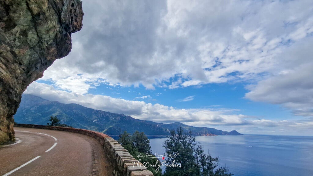 Route vers le golfe de Porto