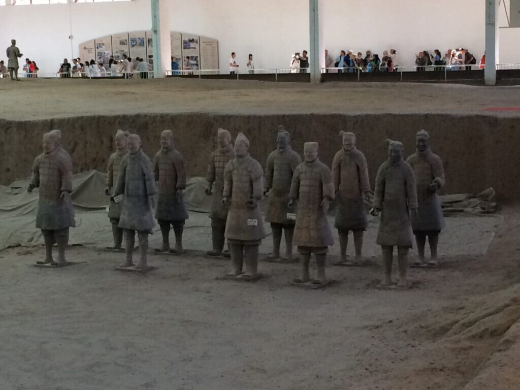 Soldats en terre cuite