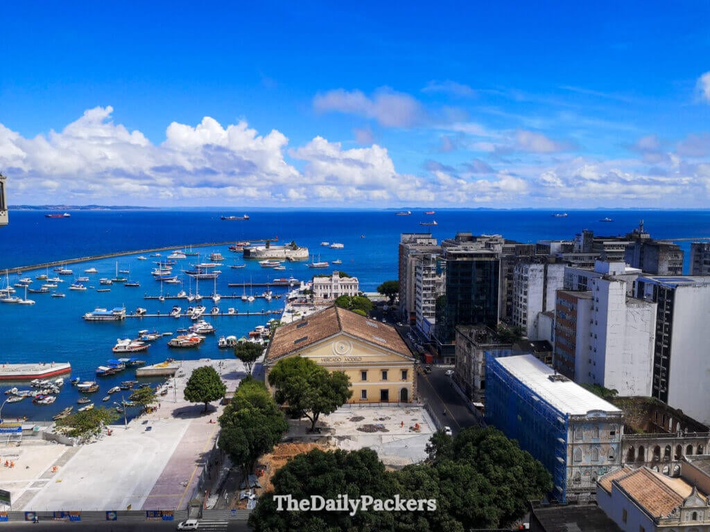 Colorful colonial buildings in Pelourinho, Salvador, reflecting the vibrant architecture and cultural heritage of Bahia