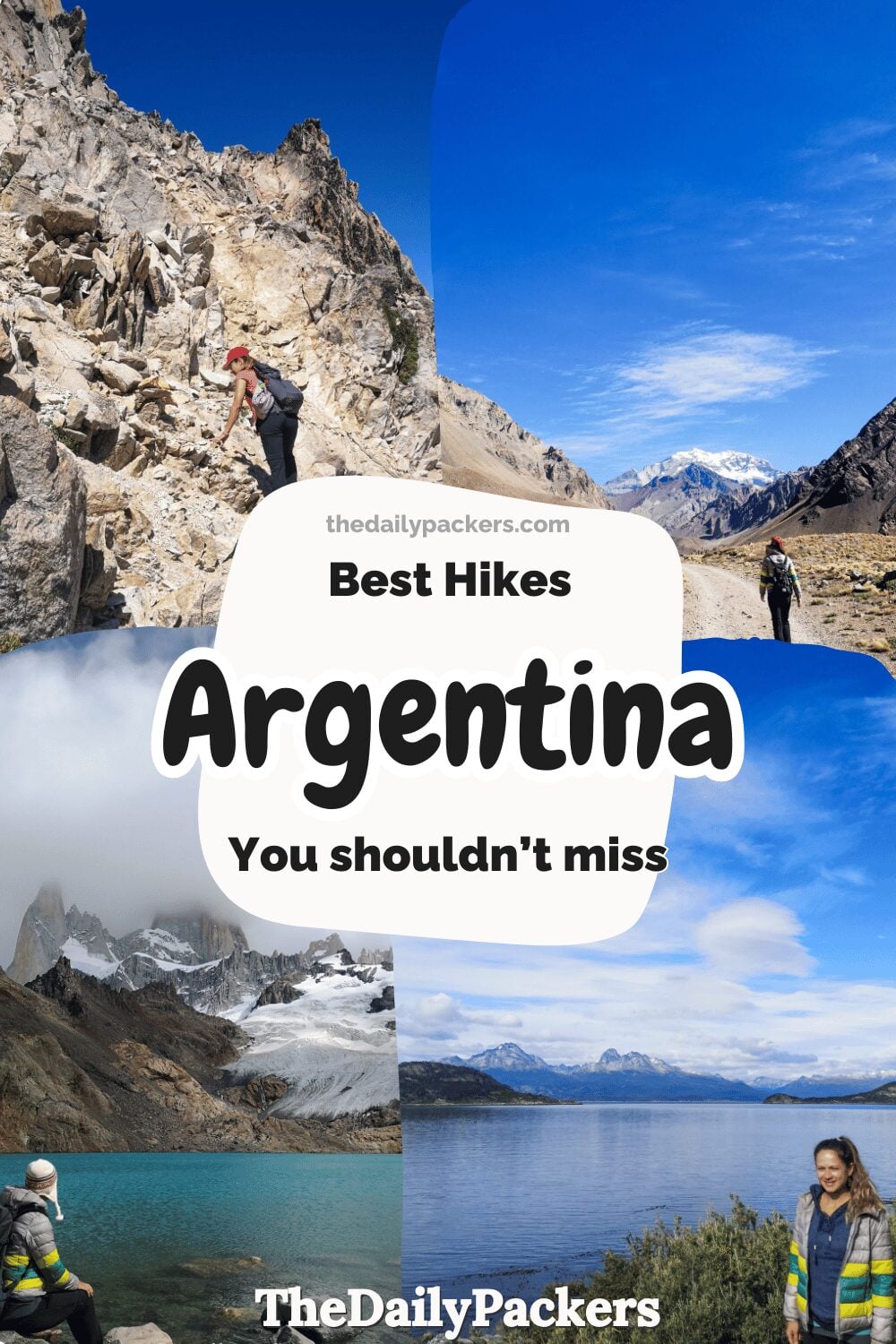 Argentina hiking highlights with Patagonia glaciers, Andean mountains and scenic lakes.