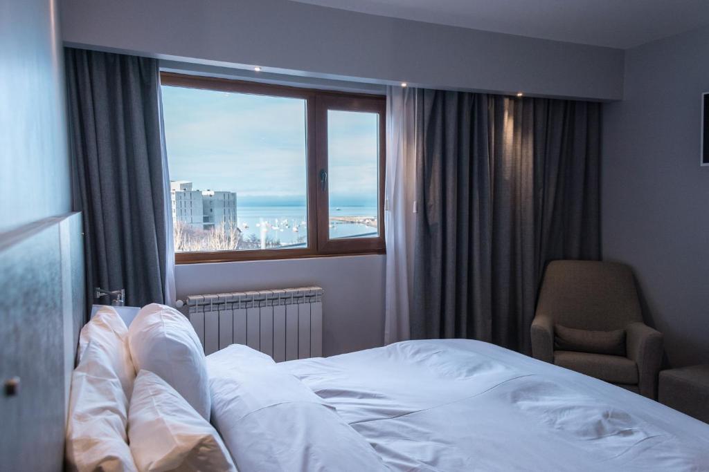 Hostería América room with Beagle Channel view in Ushuaia