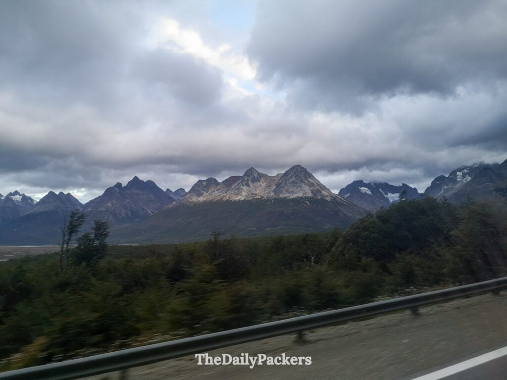 Mountain landscape along Ruta 3 near Ushuaia, Tierra del Fuego